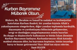 KURBAN BAYRAMI TEBRİĞİ